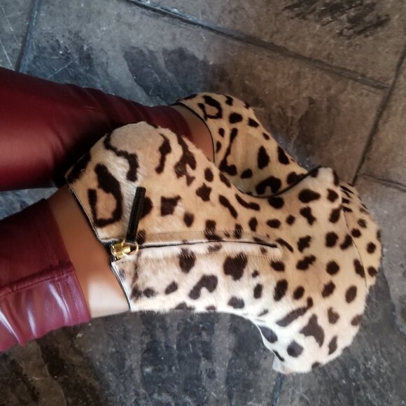 Size 42 Giuseppe Zanotti Lepard Heel-Less Wedge - Picture 6 of 16